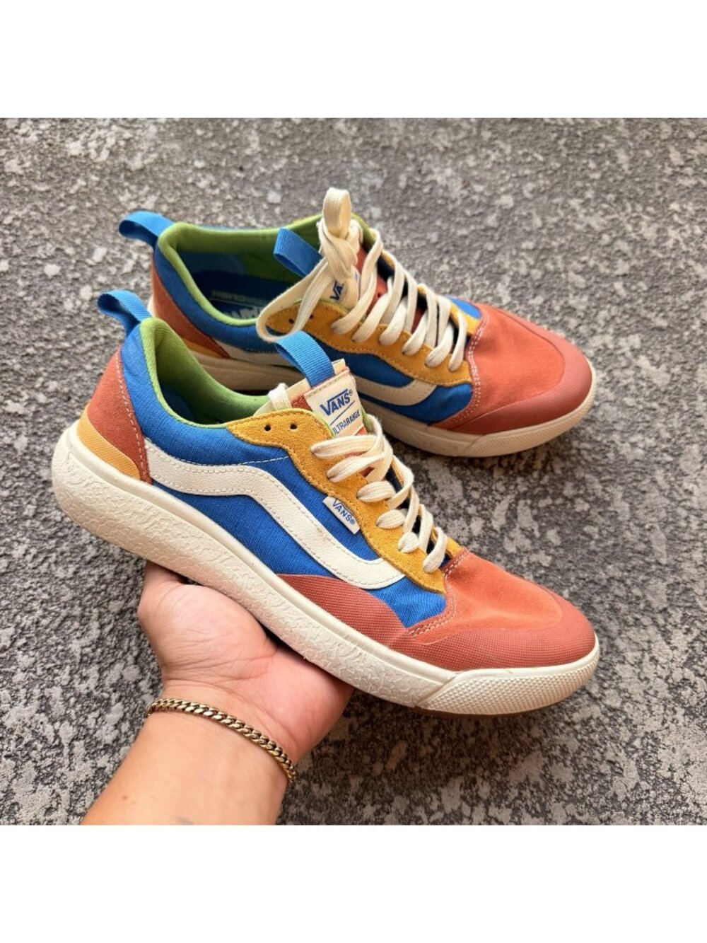 Vans Ultrarange EXO SE Men’s 9 Salt Wash Colorblock Shoes Sneakers